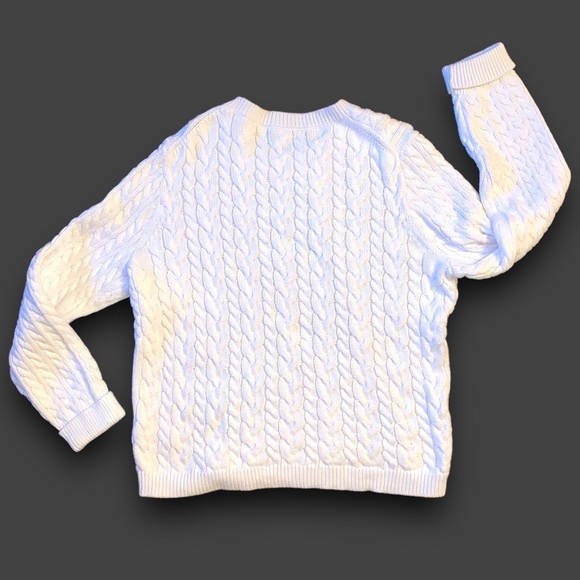 k n i t :: Chunky Textured Cotton Cable Knit Sweater - Picture 5 of 10